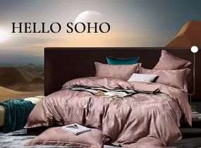 Комплект постільної білизни Soho Євро Boutique 200х230 см Venzel Rosy