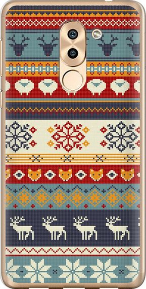 Чехол на Huawei Honor 6X Рождественский орнамент "3303u-460-17620"