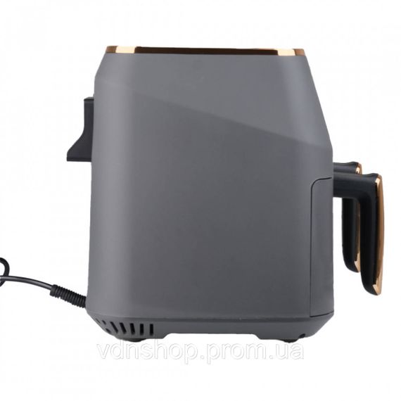 Аерогриль-фрітюрниця SOKANY SK-ZG-8030 на 8 літрів 2 відділення сіра | Зображення 4