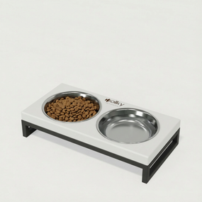 Миски на подставке для маленьких собак и котов Hollky Base XS (2 × 0,25 л) BXS-28145-GRWH