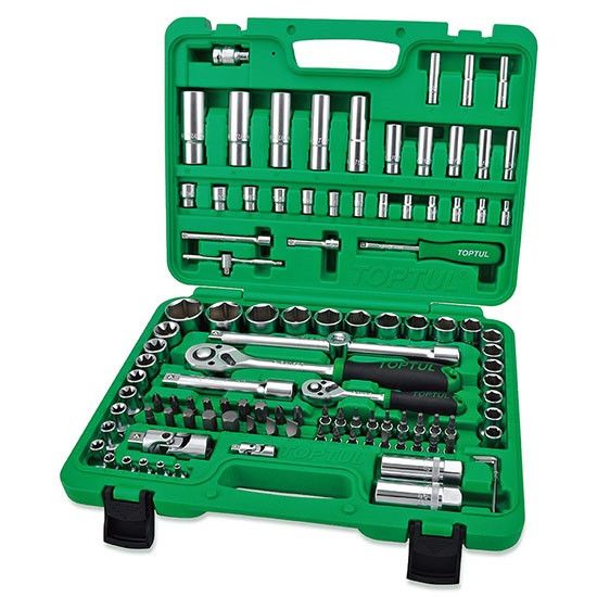 Набор инструмента для автомобилиста 1/4", 1/2" 108шт (12-гр) TOPTUL GCAI108R1