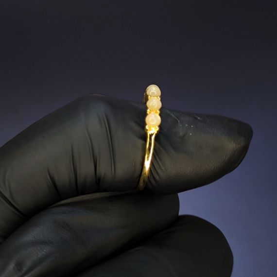 Кольцо #20 для фото ногтей (маникюра) цвет золото | Зображення 1