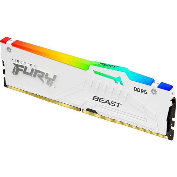 Память ПК Kingston DDR5 16GB 5600 FURY Beast RGB EXPO Белый KF556C36BWEA-16 | Зображення 3