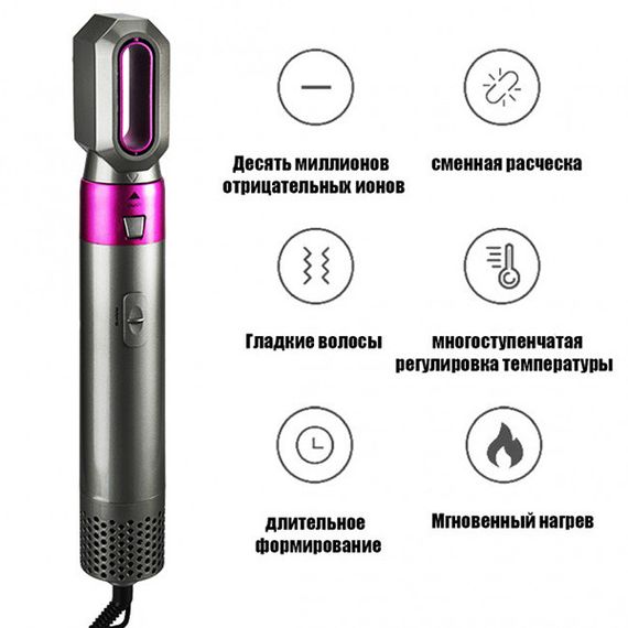 Фен-гребінець 5в1 з іонізацією XPRO SHA51 (46016-_323) | Зображення 8