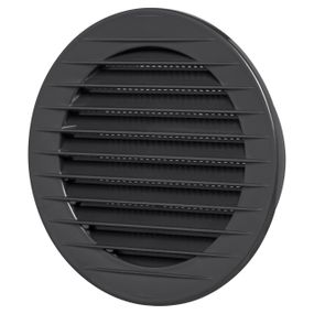 Вентиляційна решітка airRoxy AOzS 125 125 мм графітова арт.02-224