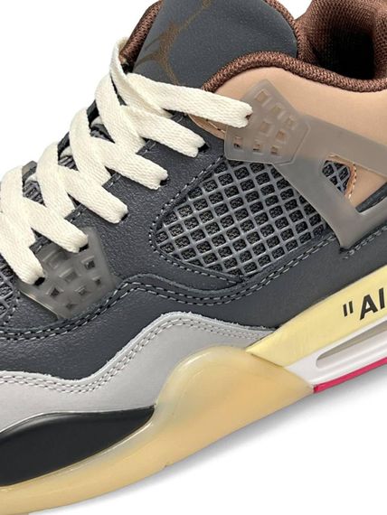 Жіночі кросівки Air Jordan 4 x Off-White Grey Pink, В'єтнам, весна/літо/осінь 38 | Зображення 7