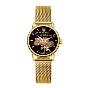 Класичний жіночий годинник Awarder 028L Gold-Black Де би не була