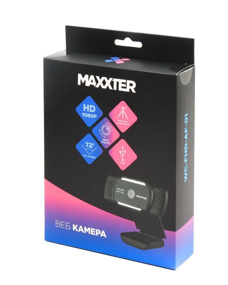 Веб камера USB 2.0 WC-FHD-AF-01, FullHD 1920x1080, Auto-Focus, чорний колір | Зображення 7