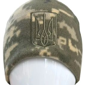 Шапка тактична флісова ЗСУ Ranger Герб RA8955 55-57 р піксель