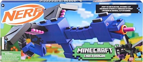Бластер Nerf Minecraft Ender Dragon Нерф Майнкрафт Дракон енду (Ендер-дракон) Оригінал | Зображення 1