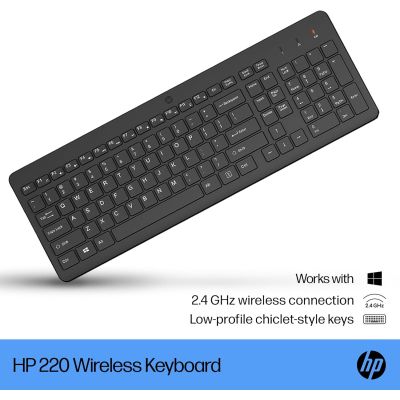 Клавиатура HP 220 Wireless UA Black (805T2AA) | Зображення 2