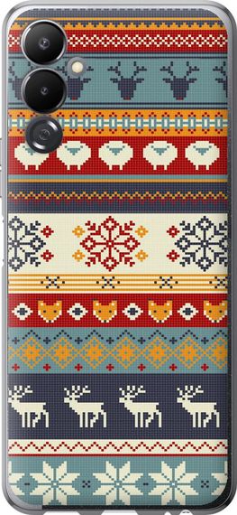Чехол на Tecno Pova 4 LG7n Рождественский орнамент "3303u-2967-17620"