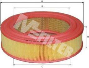 Фільтр повітряний MB (вир-во M-filter) MFILTER A129 на MERCEDES-BENZ седан (W123)