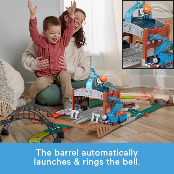 Залізниця Паровозик Томас і друзі Пригоди з цистернами Fisher-Price Thomas & Friends Load & Launch Barrel Delivery Set | Зображення 7