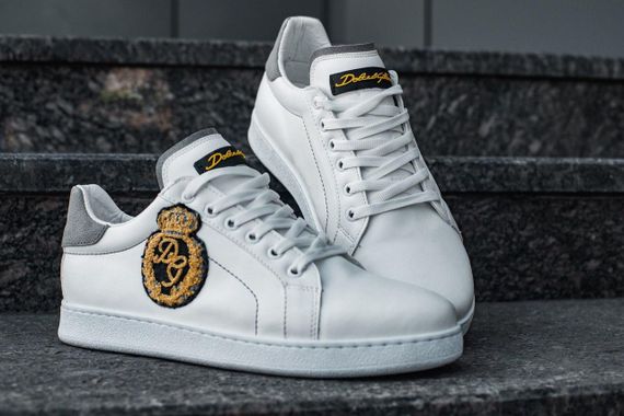 Кеди Dolce&Gabbana Snakers Logo White кросівки дольче габану | Зображення 5