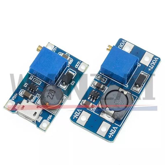 Dc-dc mt3608 преобразователь с 2v на 9v 12v 26v для Вай Фай Wi-Fi роутера | Зображення 1