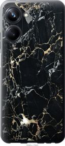 Чехол на Realme 10 Pro Черный мрамор "3846u-2945-17620"