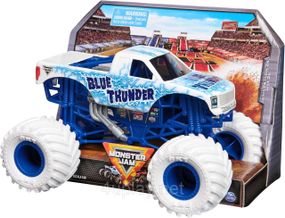 Оригинал Monster Jam Blue Thunder Monster Truck Монстр-трак 1:24 Синий гром Металлический кузов