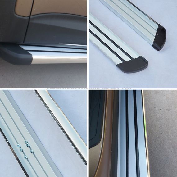 Бокові пороги OEM V1 (2 шт) для Hyundai Santa Fe 3 2012-2018рр | Зображення 2