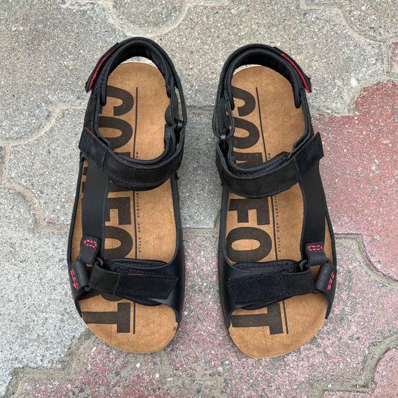 Чорні чоловічі сандалі Kadar 40 42 43 44 45 розмір | Зображення 7