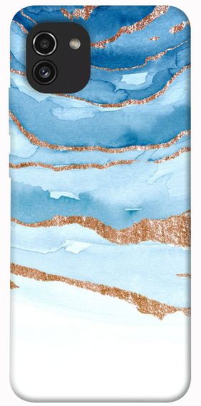 Чохол IBANAN Небесно-золотий мармур для Samsung Galaxy A03