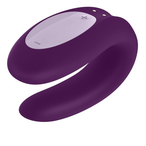 Смарт-вібратор для пар Satisfyer Double Joy Violet із широким кліторальним стимулятором | Зображення 3
