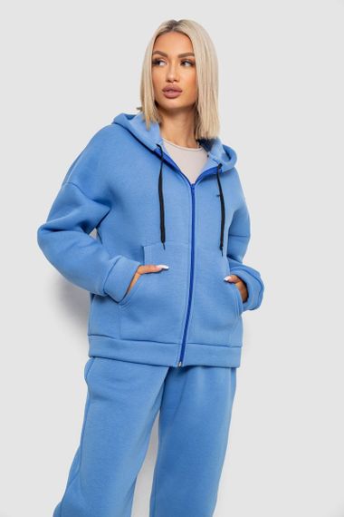 Спортивный костюм женский на флисе, цвет джинс, 238R5715-1 | Зображення 1