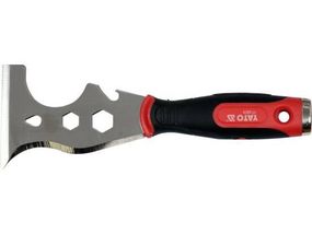 Скребок з нержав. сталі з комбінов. конфігураціями лез YATO Польша, ручка з гніздом з 4 викрутк. вставками