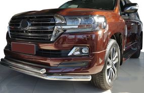 Передня дуга ST014 (2015-2024, нерж.) 70мм на 48мм для Toyota Land Cruiser 200