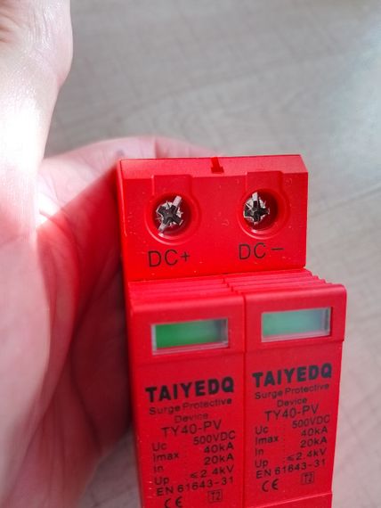 Узип DC-блискавка захисту Taiyedq пристрій захисту до 40ka 500V | Зображення 3