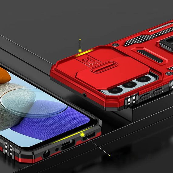 Ударостійкий чохол Camshield Army Ring для Samsung Galaxy A25 5G Червоний / Red | Зображення 3