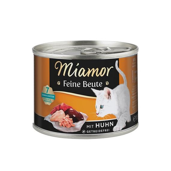 Вологий корм для котів з куркою Miamor Feine Beute Mit Huhn, 185 гр