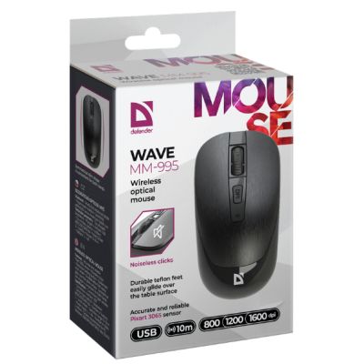 Мышка Defender Wave MM-995 Silent Wireless Black (52995) | Зображення 2