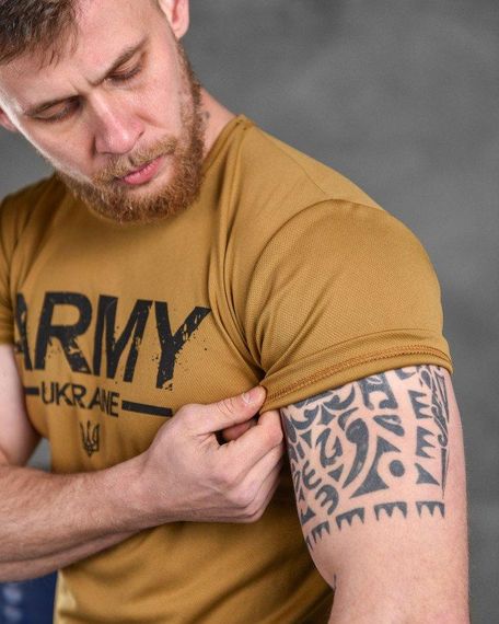 Тактическая потоотводящая футболка Odin  кайот  Army ВТ6573 | Зображення 6