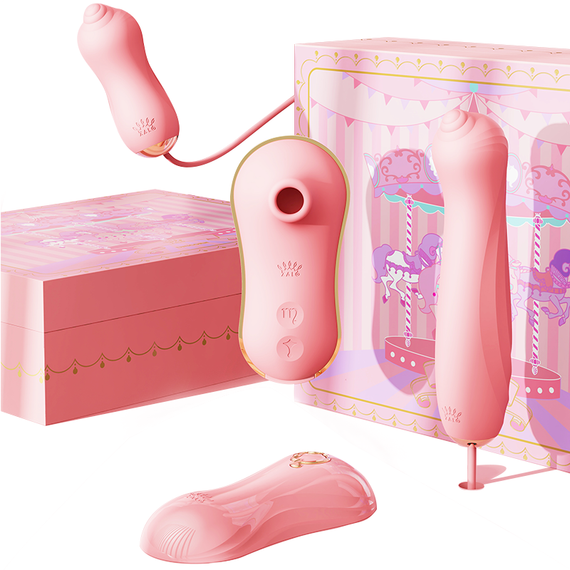 Набор секс игрушек Zalo UNICORN Vibratrion & Thrusting Set - PINK sexstyle