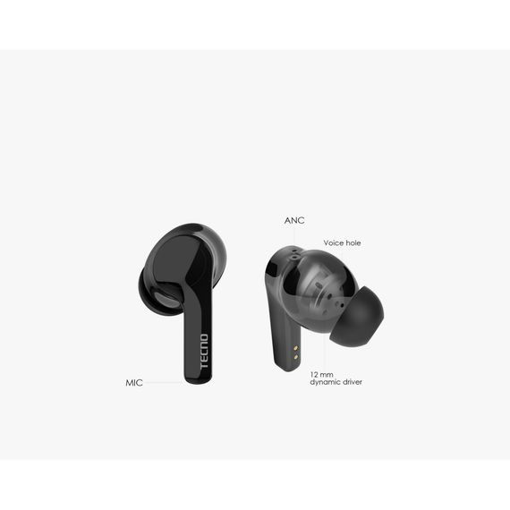 Навушники Tecno Hipods H3 Black (4895180768019) | Зображення 3