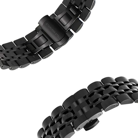 Металлический ремешок Primolux Steel Link для часов Garmin Vivoactive 3 / Vivomove HR / Forerunner - Black | Зображення 4