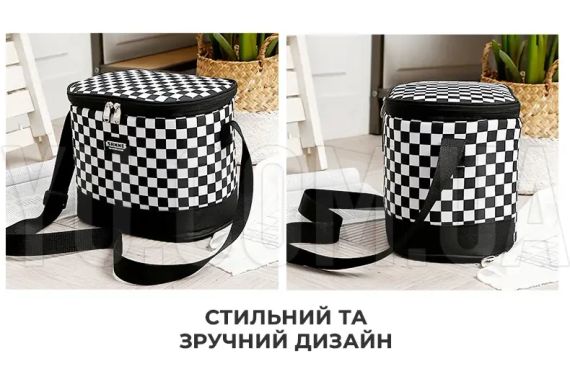 Термосумка для транспортировки холодных и горячих продуктов, напитков GP 4338 сумка-холодильник 13 л | Зображення 2