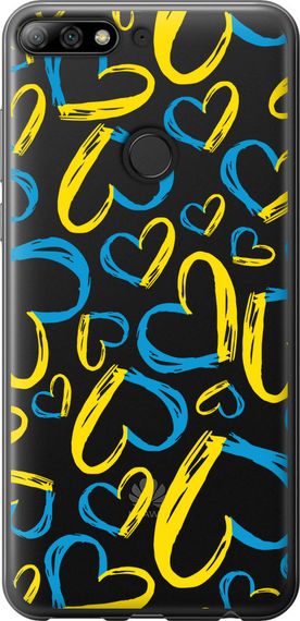 Чехол на Huawei Honor 7C Pro Сердца UA "5292u-2070-17620"