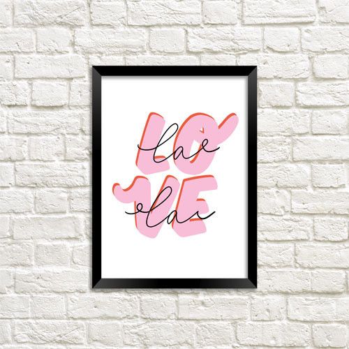 Постер в рамці Love lala 30x42 см, A3 (MT3_21L004_BL)