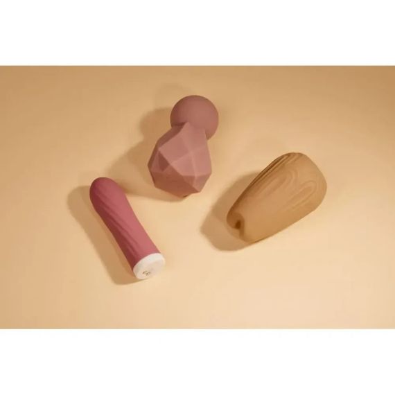 Вібратор для клітора Sweet Em Crystal у формі кристала з гранями, рожевий, 8 × 4,8 см Sex Aura | Зображення 7