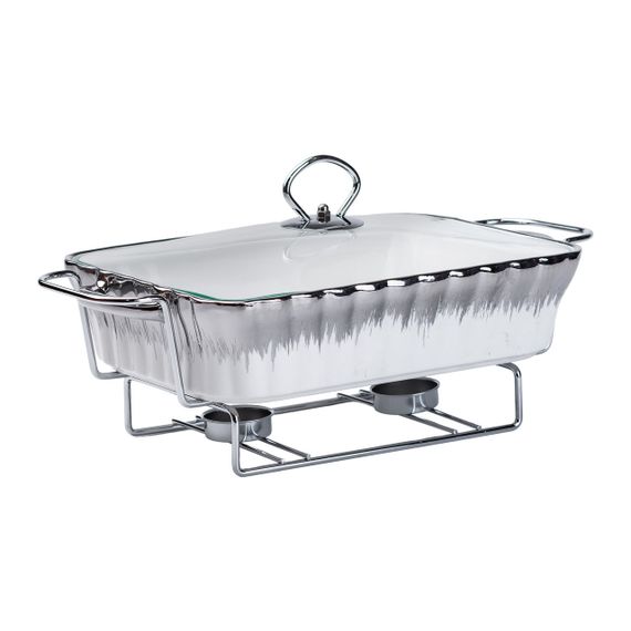 Марміт 1,5 л прямокутний порцелянаовий марміт з підігрівом HP1020 | Зображення 3