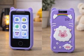 Фіолетовий Телефон Інтерактивний Смартфон із сенсорним екраном Дитяча іграшка з іграми камерою додатками