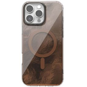 Чохол TPU Shiny Mountain (MagFit) для Apple iPhone 16 Pro (6.3") Chocolate