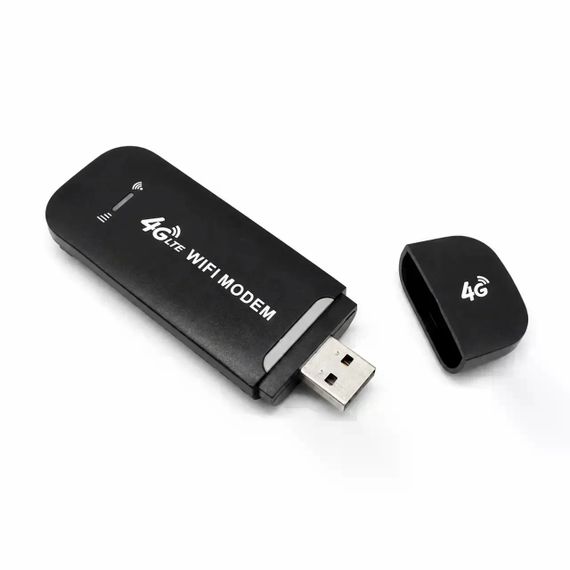 4G модем AND 5559 чорний • USB Wi-Fi роутер 4G LTE Plug and Play до 150 Мбіт/с для дому, дачі та поїздок