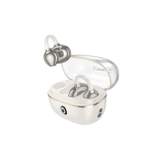 Бездротові навушники BOROFONE FQ5 Spirit clip-on true wireless BT headset Milky white | Зображення 2