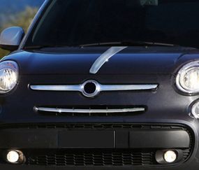 Полоска на капот (нерж.) для Fiat 500/500L