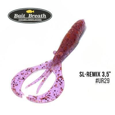 Приманка Bait Breath SL-Remix 3,5" (8 шт.) (Ur29  Chameleon／Red・seed)