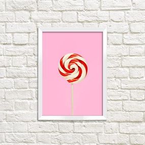 Постер в рамке Цукерка 15x21 см, A5 (WMT5_ART044_WH)