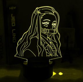 Акриловый светильник-ночник Nezuko Kamado 4 желтый tty-n002161